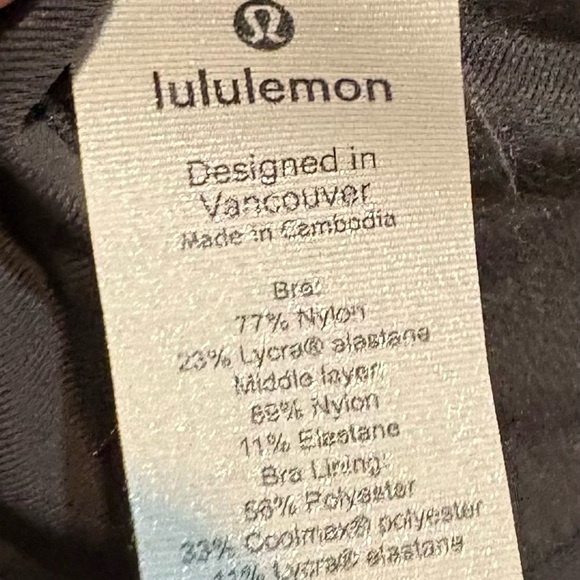 Lululemon x Peloton Bring Your Spirit Energy Bra Women's size 8 - Picture 3 of 3